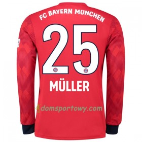 Koszulka Bayern Monachium Muller 25 Domowe Koszulki Piłkarskie 2018-2019 Długi Rękaw